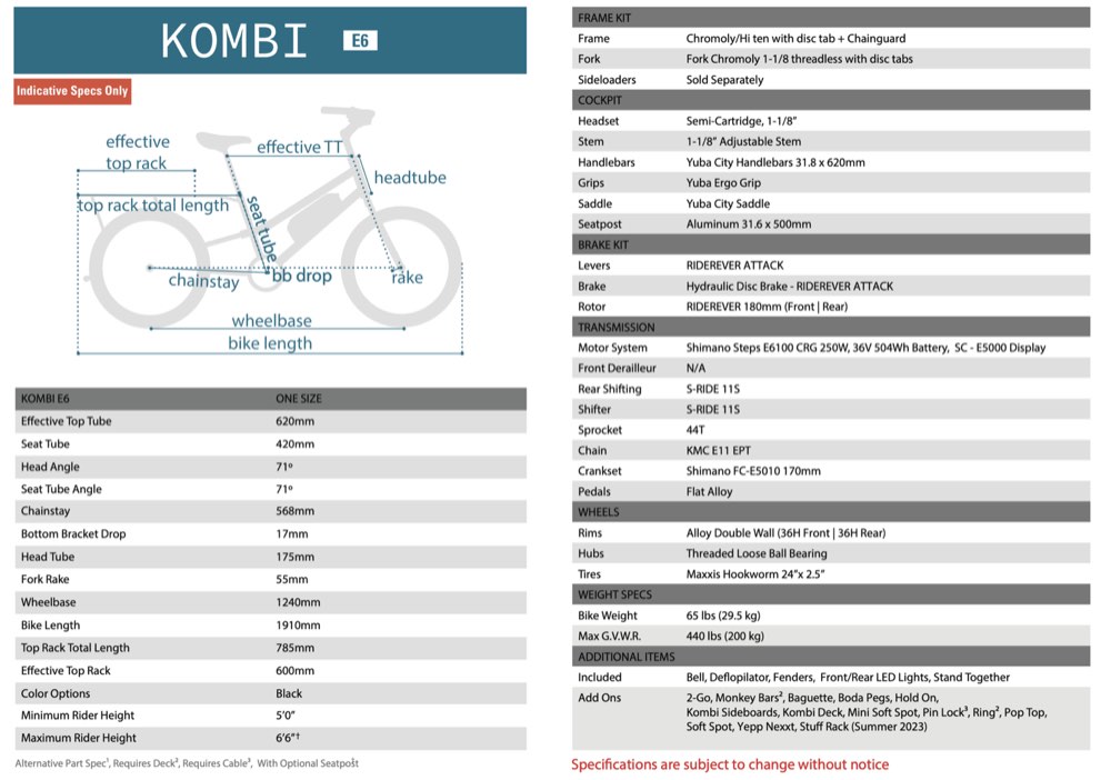 YUBA e Kombi 6